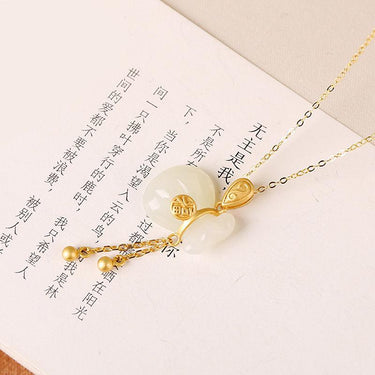 THAI SILVER Chalcedony Money Bag 'ABUNDANCE' Necklace